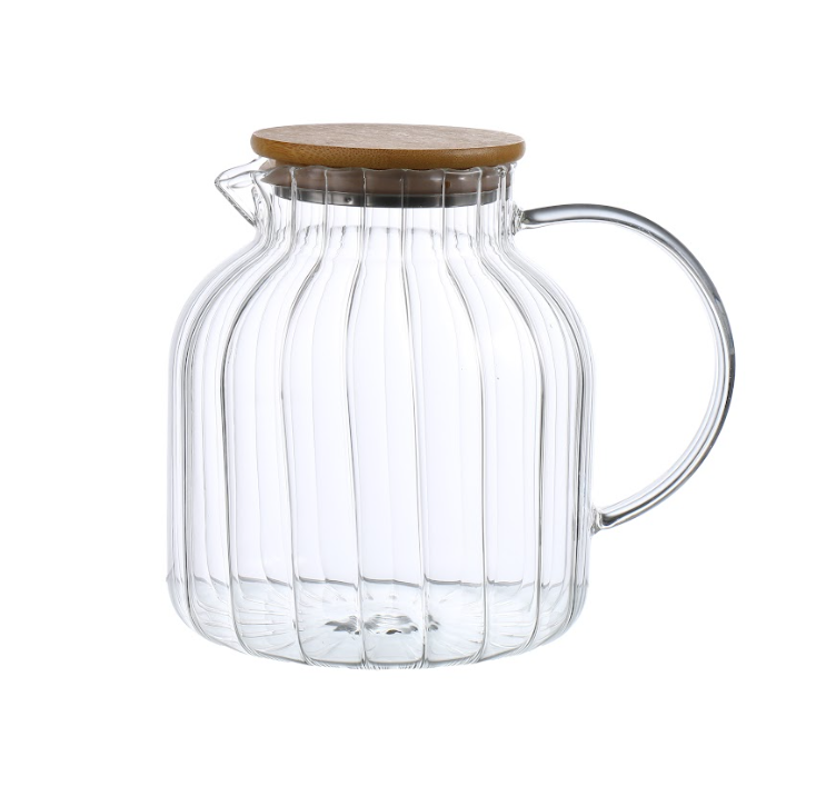 Frasco De Vidrio Con Tapa De Bambú 1,5L 51580 420