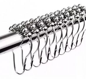 Ganchos Roller De Baño Metalicos Color Plata 42143 413