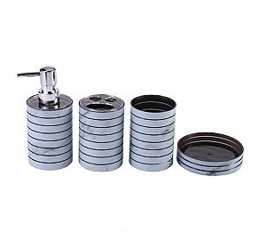 Set De Baño 4 Pcs Plastico 43444