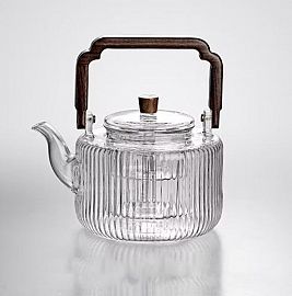 Tetera De Vidrio C/Infusor Y Manija De Bambú 1000Ml 51498 412