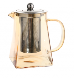 Tetera Vidrio Color Ambar 750Ml 50438-A