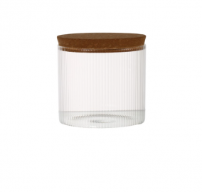 Frasco De Vidro Con Tapa De Corcho 10X10Cm