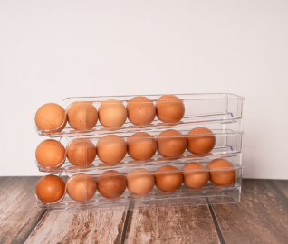 Huevera Aplilable 3 Niveles Capacidad 18 Hvs