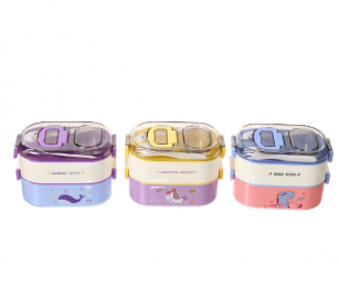 Lunchera Plástica Doble Piso  53336