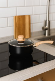 Cacerola Con Mango 20 Cm- Negro 55107-N (coc)