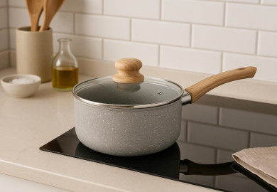 Cacerola Con Mango 20 Cm- Gris (coc)